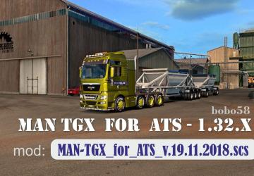 MAN TGXверсия 7.4 для American Truck Simulator (v1.31.x, - 1.34.x)