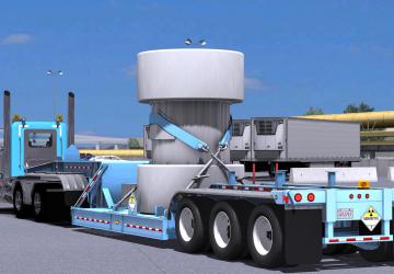 BWS Specialized Nuclear Waste Trailerверсия 1.0 для American Truck Simulator (v1.32.x)