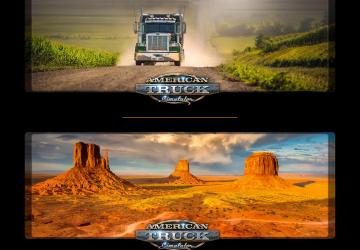 Загрузочные экраныверсия 1.0 для American Truck Simulator (v1.0.x, - 1.32.x)