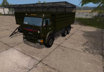 КамАЗ-65115 и прицеп Пронар Т680версия 1.4 для Farming Simulator 2017 (v1.5.x)