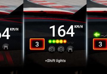 Shift-style Digital Tachoверсия 0.1 для BeamNG.drive