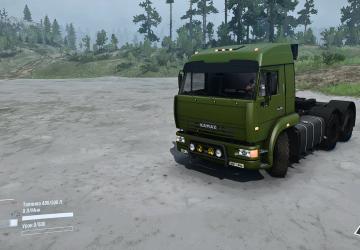КамаАЗ 6460 + прицепыверсия 1 для Spintires: MudRunner (v07.08.19)