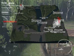 Карта «Плато»версия 1 для SpinTires (v03.03.16)