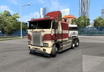Интерьер, текстуры, звук для Kenworth k100ev1.2 для Euro Truck Simulator 2 (v1.45-1.47)