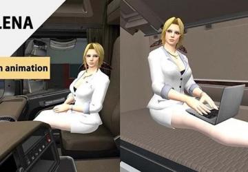 Пассажир Helena Douglasверсия 1.0 для Euro Truck Simulator 2 (v1.47.x)