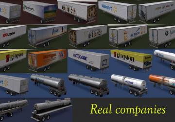 Skins of Real Companiesверсия 1.0 для American Truck Simulator (v1.32.x)