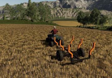 Forest Trailer For The Quadверсия 1.0.0.0 для Farming Simulator 2019