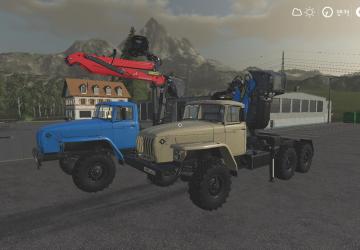 УРАЛ 44202 с манипулятором - Переделкаверсия 2.0 для Farming Simulator 2019 (v1.7.1.0)