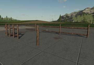 Old Wooden Fenceверсия 1.2.0.0 для Farming Simulator 2019