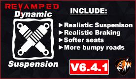 Realistic steering & suspension with keyboardsv6.4.3.1 для Euro Truck Simulator 2 (v1.47.x)