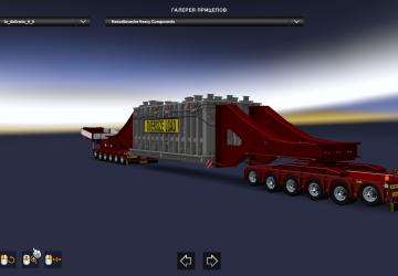 Doll Trailer with Vessel Bridge 6 and 6 Axlesv3.0 для American Truck Simulator (v1.32.x)