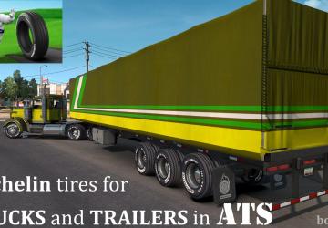 Michelin tires for ATSверсия 1.1 для American Truck Simulator (v0.9.3, - 1.37.x)