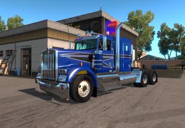 Kenworth W900 с модульной кабинойверсия 1.0 для American Truck Simulator (v1.31.x, - 1.34.x)