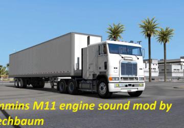 Cummins M11 Engine Sound Modверсия 1.0 для American Truck Simulator (v1.31.x, - 1.36.x)