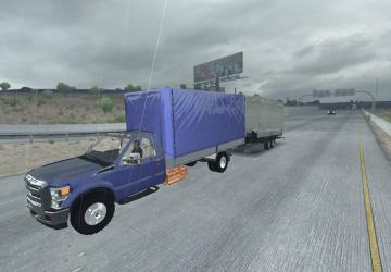 Mini Trailer for Ford F-450версия 1.0 для American Truck Simulator (v1.31.x)