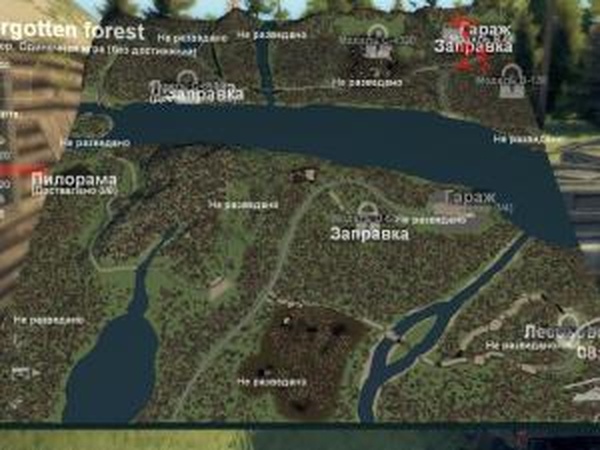 Карта «Забытый лес»версия 1.1 для SpinTires (v03.03.16)
