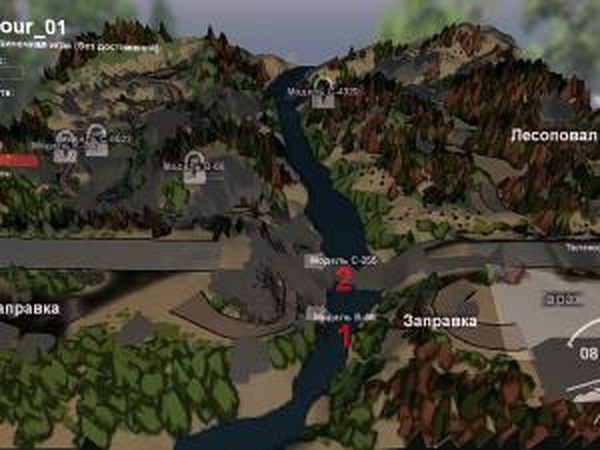 Карта «DETOUR»версия 1.0 для SpinTires (v03.03.16)