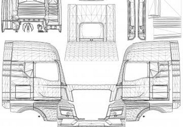 Шаблоны для Man_tgx_2020 от scsверсия 1 для Euro Truck Simulator 2 (v1.47)