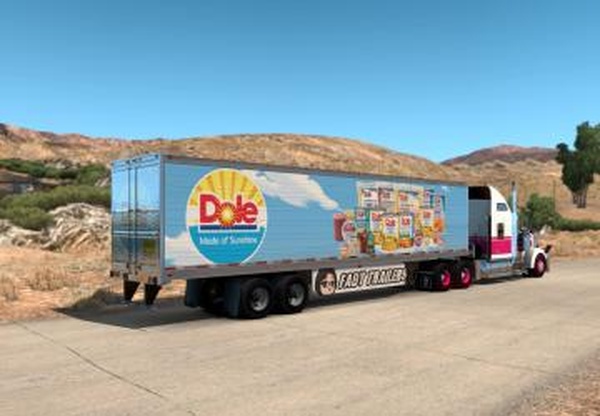 DOLE Reefer Trailerверсия 1.0 для American Truck Simulator (v1.31.x)