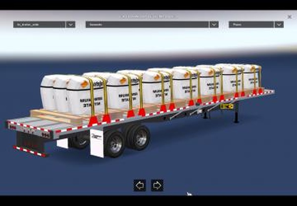 Платформа с мешками с цементомверсия 1.0 для American Truck Simulator (v1.31.x)