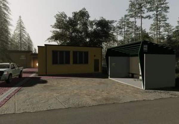 Bus Stop Prefab (Prefab*)версия 1.0.0.0 для Farming Simulator 2019