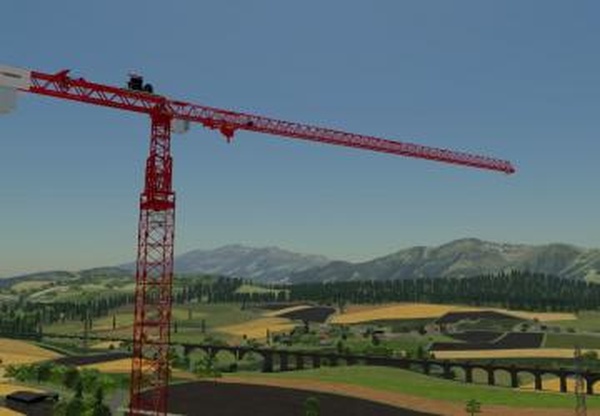 Terex tower craneверсия 1.0.0.0 для Farming Simulator 2022