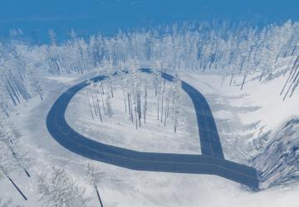 Карта «Snowy and Icy Off-Road»версия 1.1 для BeamNG.drive