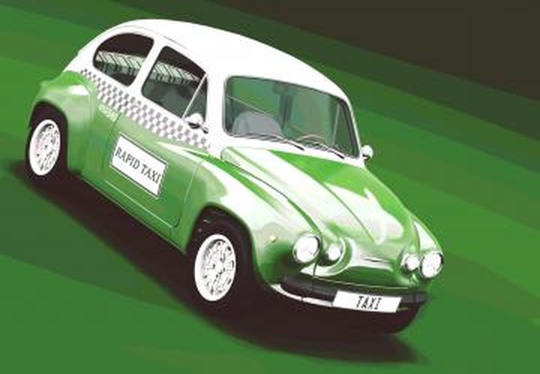 Autobello Piccolina Taxi Livery Skinверсия 1.1 для BeamNG.drive