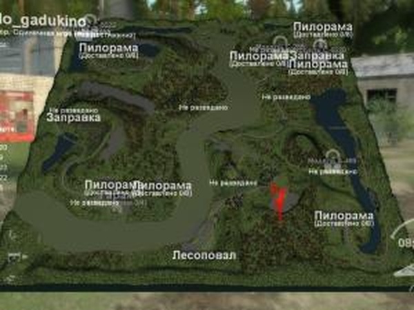 Карта «Село Гадюкино»версия 1.0 для SpinTires (v03.03.16)