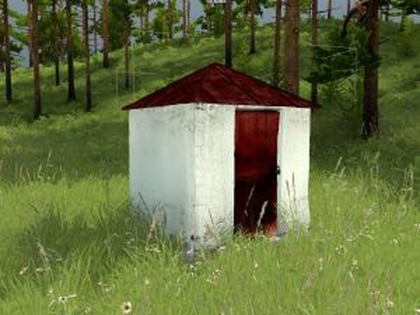 Объект: Старая будка-сарайверсия 1.0 для SpinTires (v03.03.16)