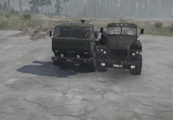 Урал-6614/КамАЗ-63501версия 18.11.19 для Spintires: MudRunner (v14.08.19)