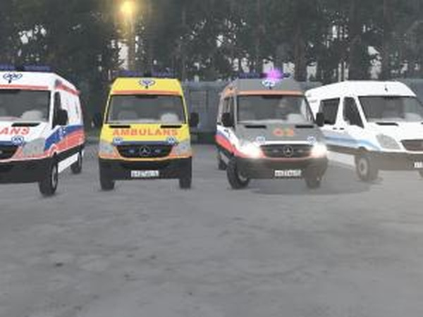 Mercedes-Benz Sprinterверсия 29.10.17 для SpinTires (v03.03.16)
