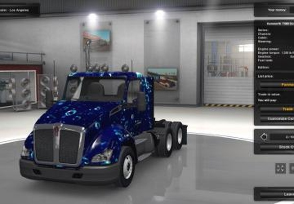 Kenworth T680 Water Skinверсия 1.0 для American Truck Simulator (v1.28.x, - 1.31.x)