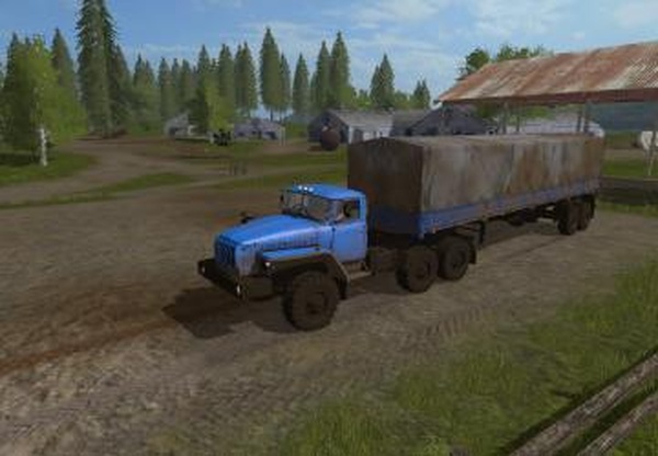 Урал-4320 + НЕФАЗ-9334-20-16версия 1.1 для Farming Simulator 2017 (v1.5.x)