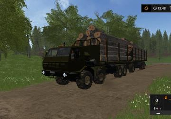 Пак Краз-7Э-6316 «Сибирь» 8x8версия 1.1 для Farming Simulator 2017 (v1.5.x)