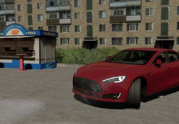 Tesla Model Sверсия 1.0.0.0 для Farming Simulator 2019 (v1.7.x)
