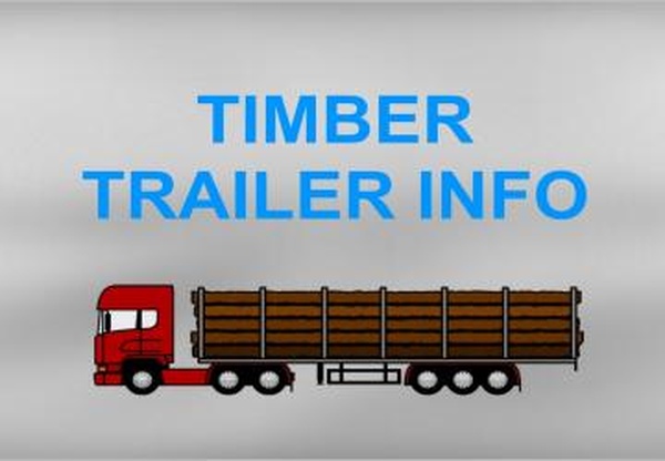 Timber Trailer Infoверсия 1.0.0.0 для Farming Simulator 2019 (v1.7.1)