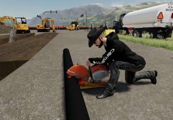 Construction site saw packверсия 1.0.0.0 для Farming Simulator 2022