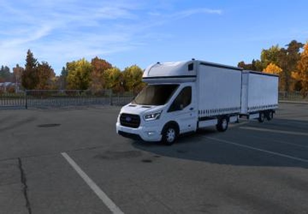 Родные прицепы Ford Transit Megapack и фикс к немуv1.0 для Euro Truck Simulator 2 (v1.46)