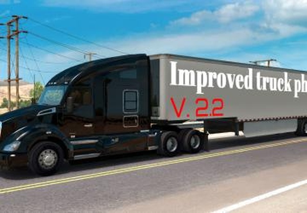 Улучшенная физика грузовикаверсия 2.2.1 для American Truck Simulator (v1.31.x)