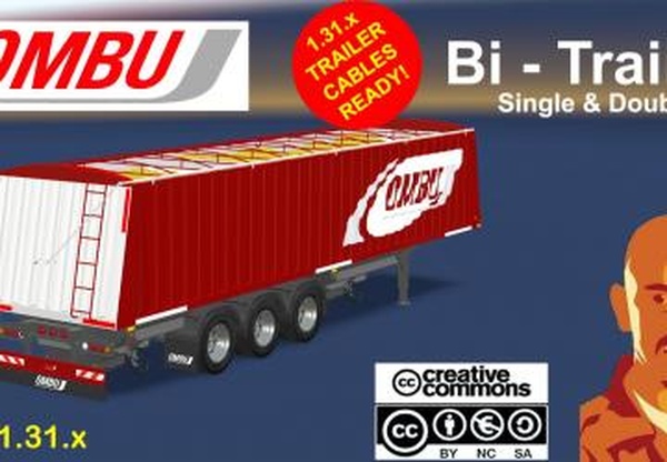 Ombu Bi-Train Trailer (Single & Double)версия 05.07.18 для American Truck Simulator (v1.31.x)
