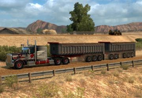 Trailer Fruehauf Dump 1973версия 1.0.2 для American Truck Simulator (v1.31.x)