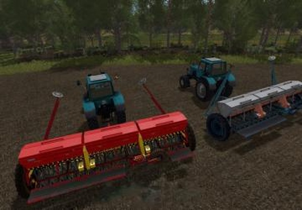 Cеялки CЗT 5.4 и сцепкаверсия 2.0 для Farming Simulator 2017 (v1.5.x)