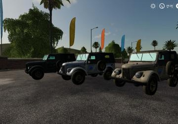 ГАЗ-69версия 3.0 для Farming Simulator 2019 (v1.7.1.0)