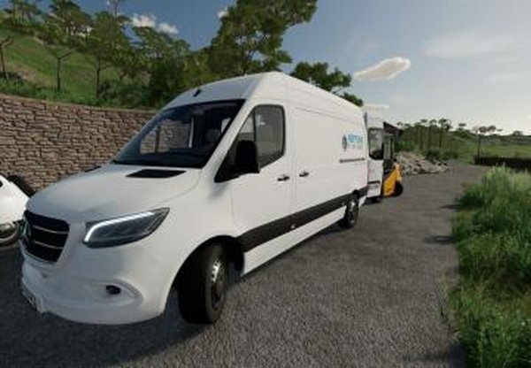 Mercedes Sprinter 2021 - Neptunes Piscinesv1.0.0.0 для Farming Simulator 2022