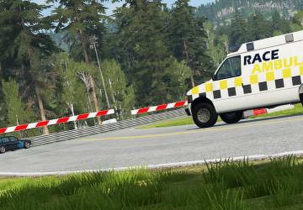 Functional Road Barrierверсия 1.0 для BeamNG.drive