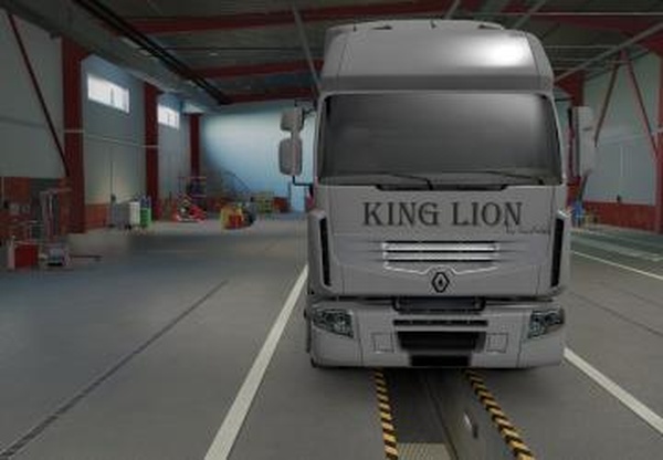 Скин «King Lion» для Renault Premiumверсия 1.0 для Euro Truck Simulator 2 (v1.46)