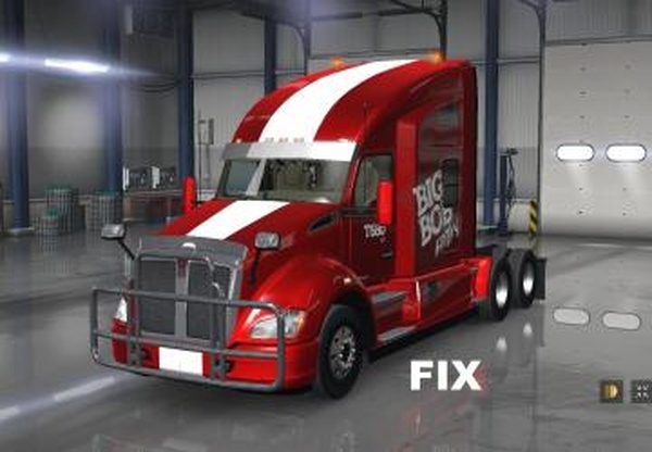 Фикс для грузовика Kenworth T680 от Big Bobv1.0 для American Truck Simulator (v1.31.x)