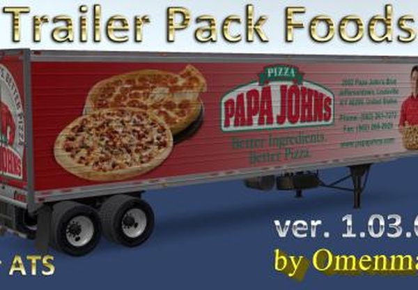 Trailer Pack Foodsверсия 1.03.00 для American Truck Simulator (v1.31.x)