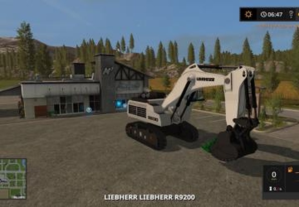Liebherr R9200версия 1.0.0.0 для Farming Simulator 2017 (v1.5.x)